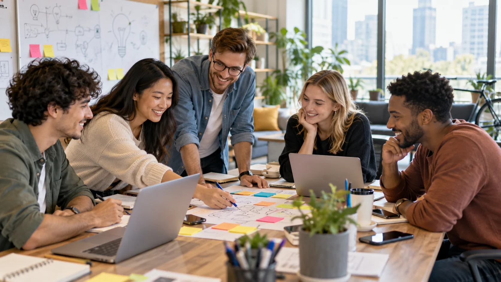 Startup team collaboration