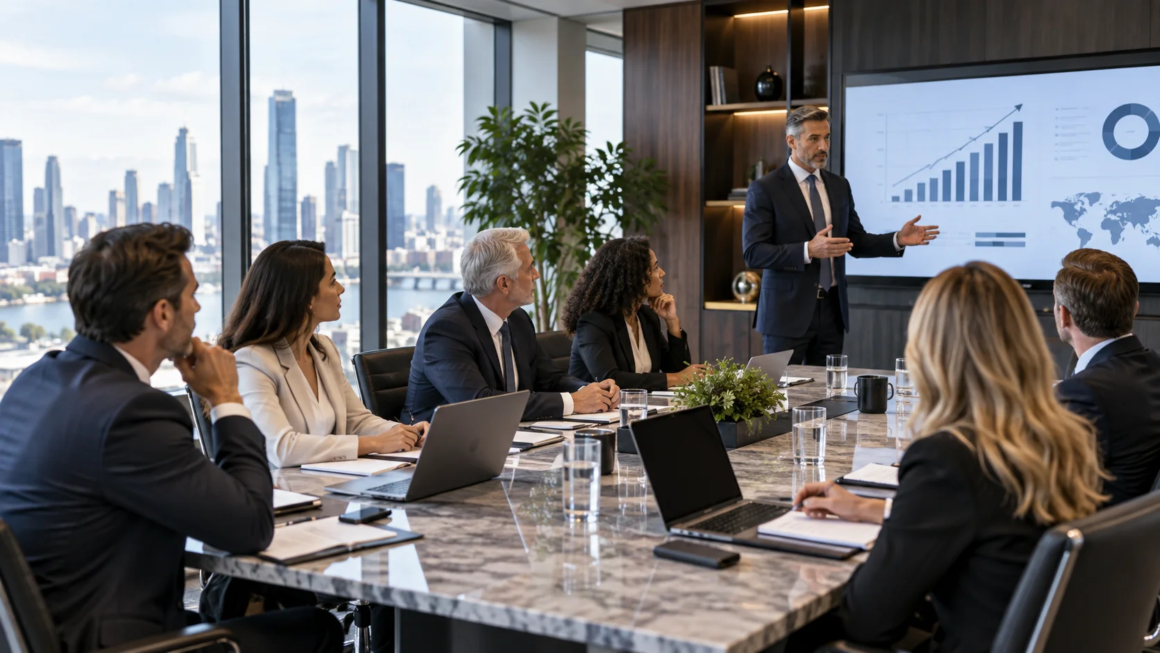 Male professional focused on strategy and delivery
