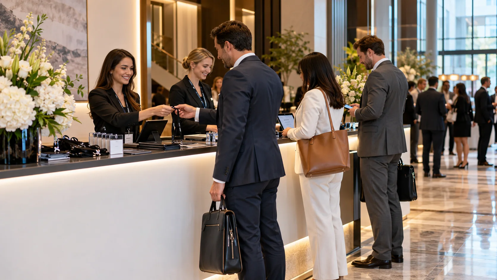 Event coordinator managing the attendee journey