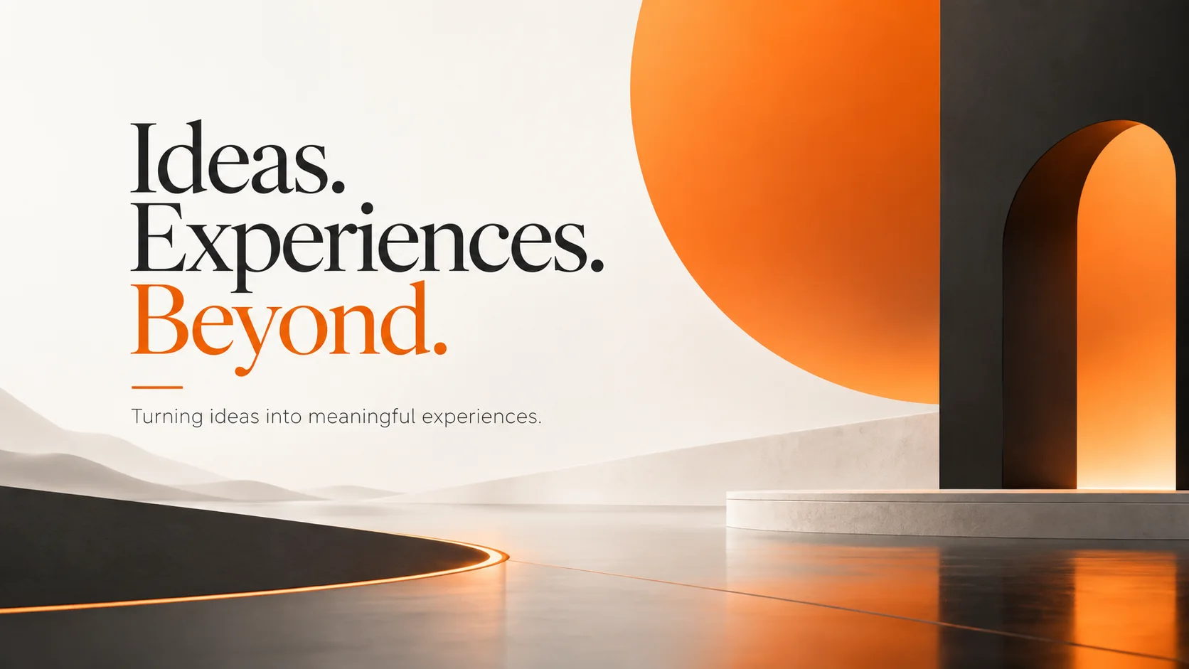 Ideas. Experiences. Beyond. — Evoqra brand philosophy